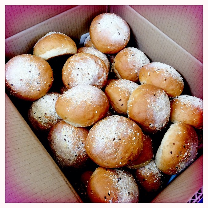 Freshly baked rolls from WFM