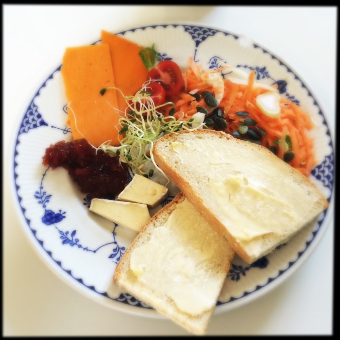 ploughman's with sprouted seeds