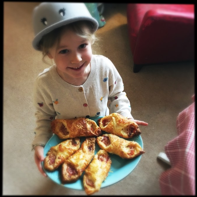 Winter and the cheese bacon tomato turnovers